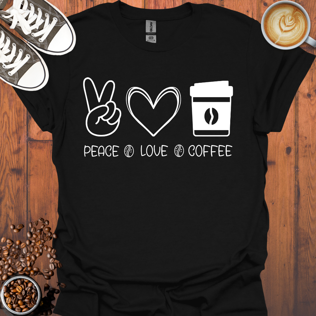 Peace Love Coffee Tee