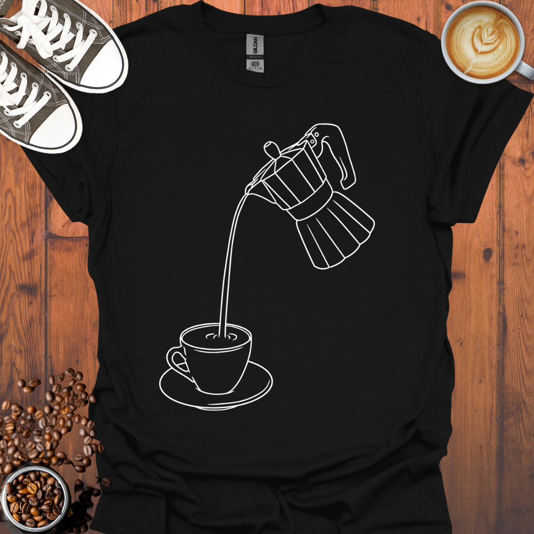 Moka Pot and Cup Tee