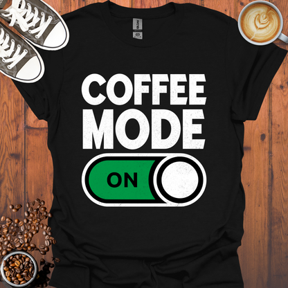 Coffee Mode On Button Tee