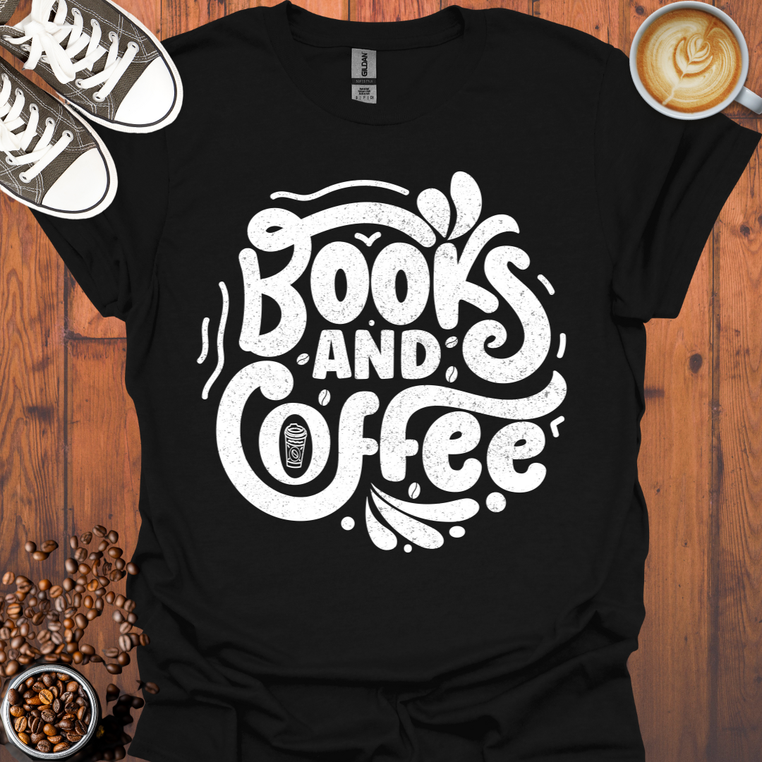 Books and Coffee Tee