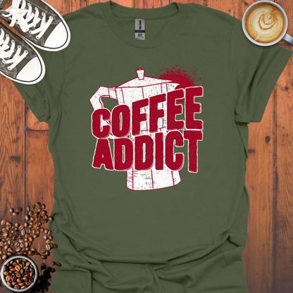 Moka Pot Coffee Addict Tee