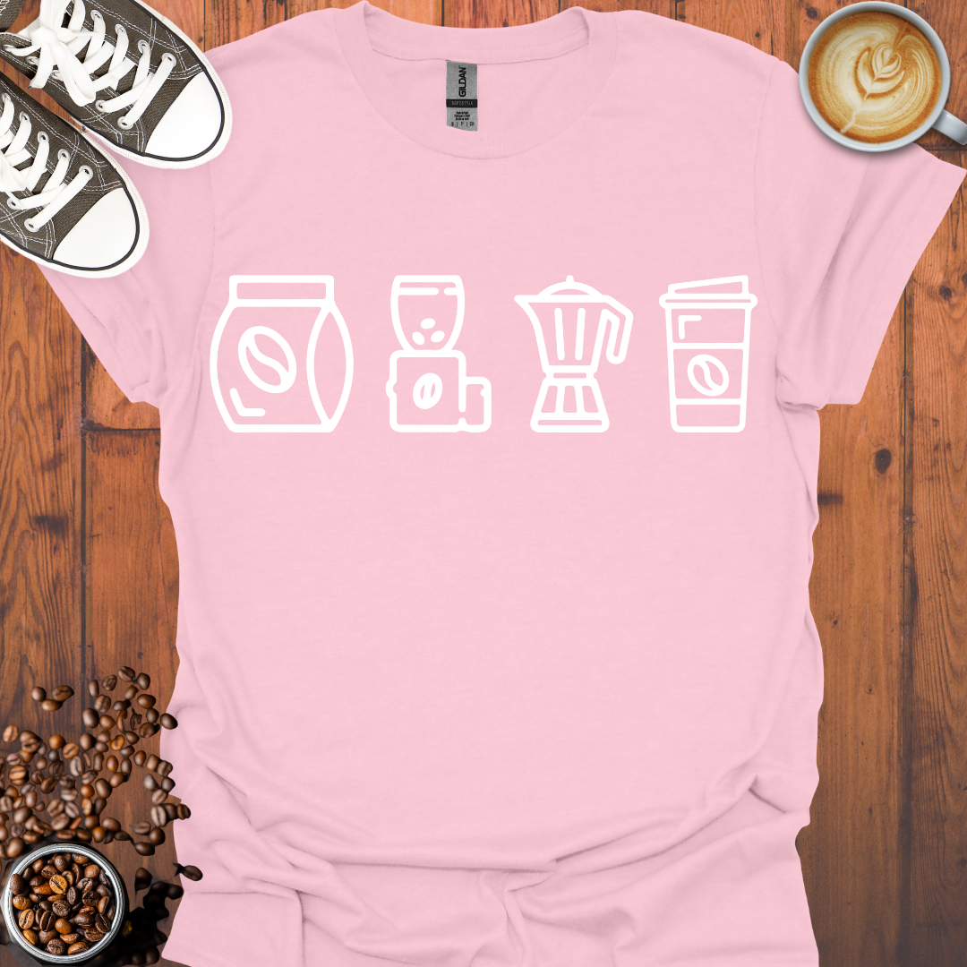 Coffee Icons Tee