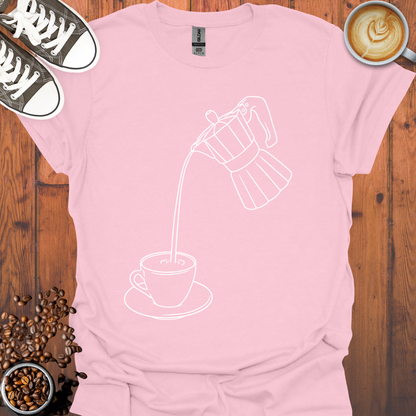 Moka Pot and Cup Tee