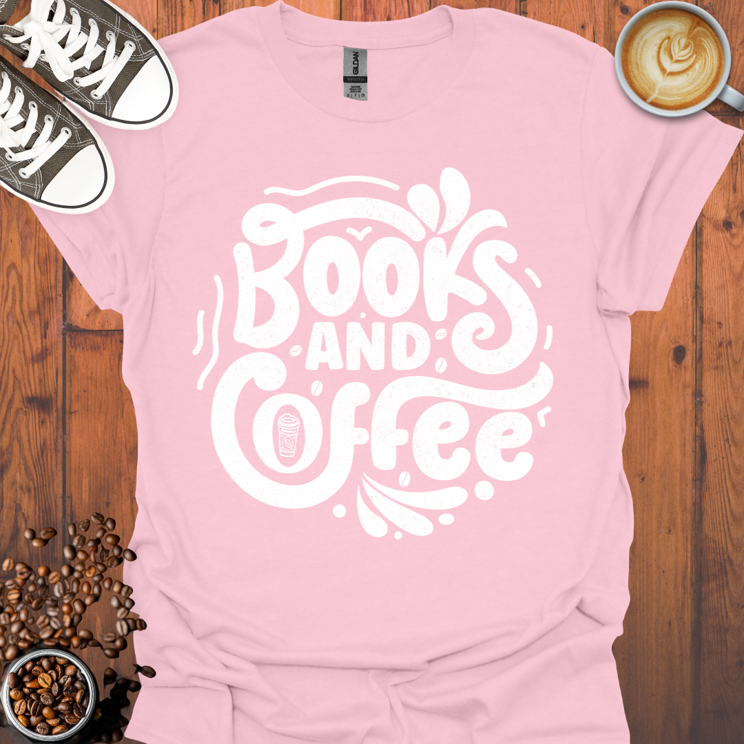 Books and Coffee Tee