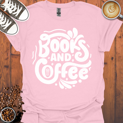 Books and Coffee Tee