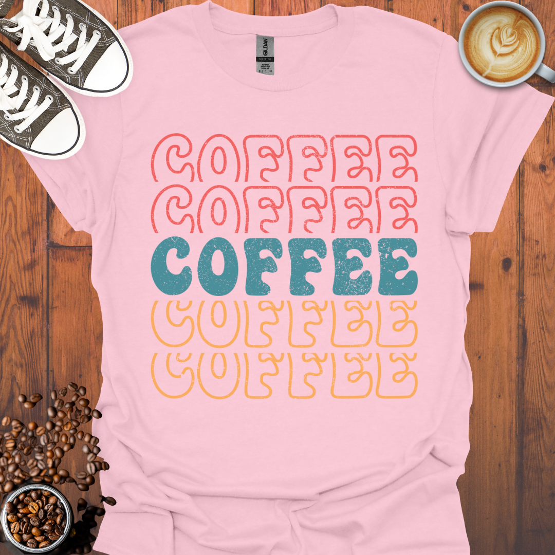 5 Coffee Multicolor Tee