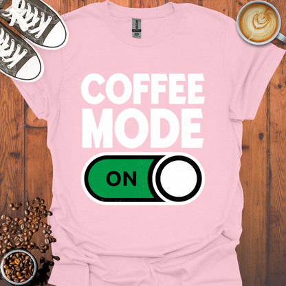 Coffee Mode On Button Tee