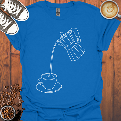 Moka Pot and Cup Tee