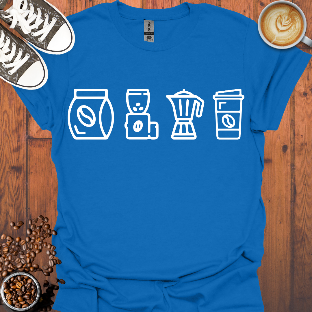 Coffee Icons Tee