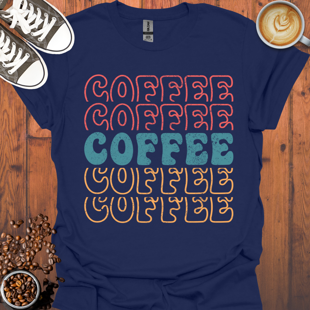 5 Coffee Multicolor Tee