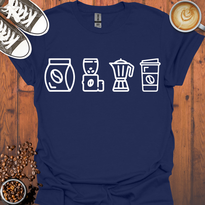 Coffee Icons Tee