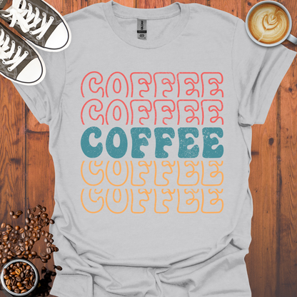 5 Coffee Multicolor Tee