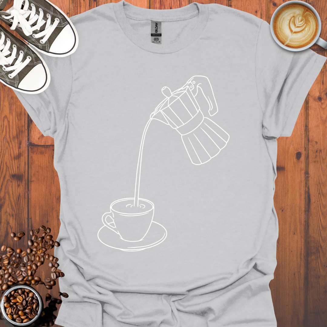 Moka Pot and Cup Tee