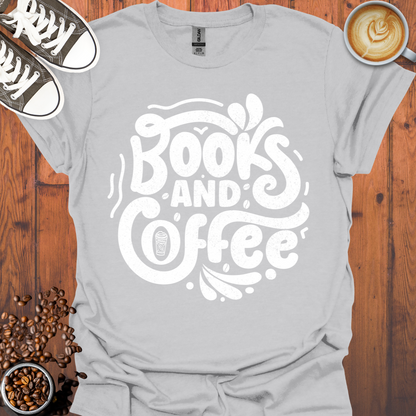 Books and Coffee Tee