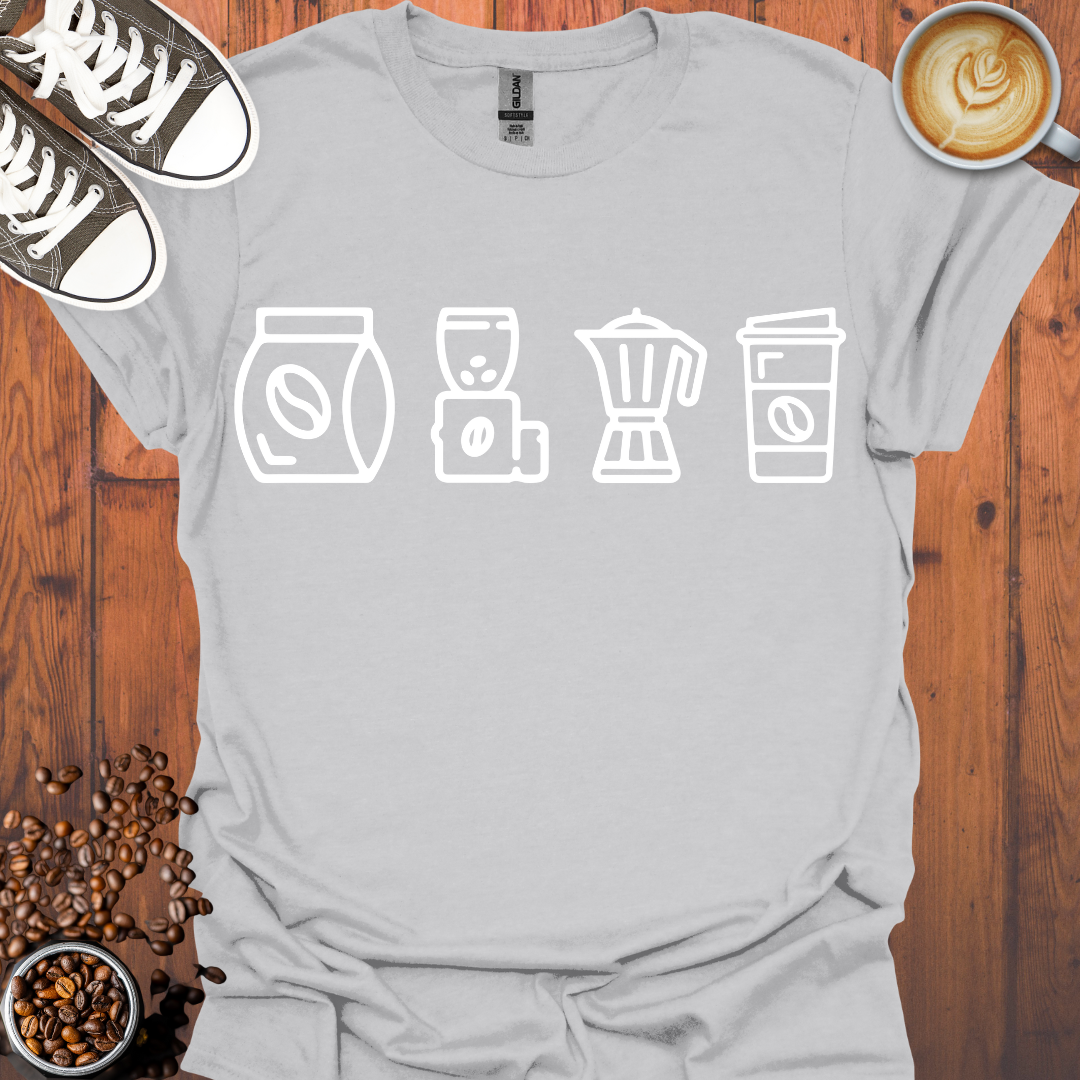 Coffee Icons Tee