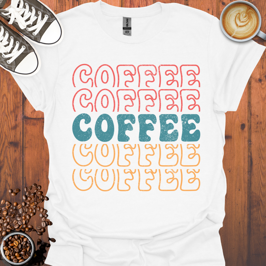 5 Coffee Multicolor Tee