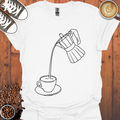 Moka Pot and Cup Tee