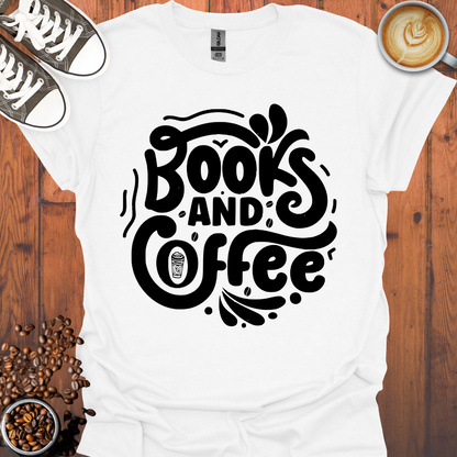 Books and Coffee Tee